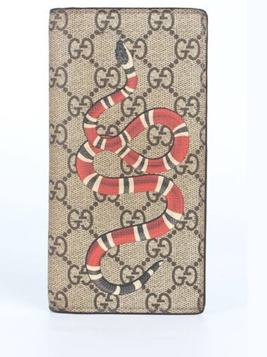 Snake long wallet beige - GUCCI - BALAAN 1