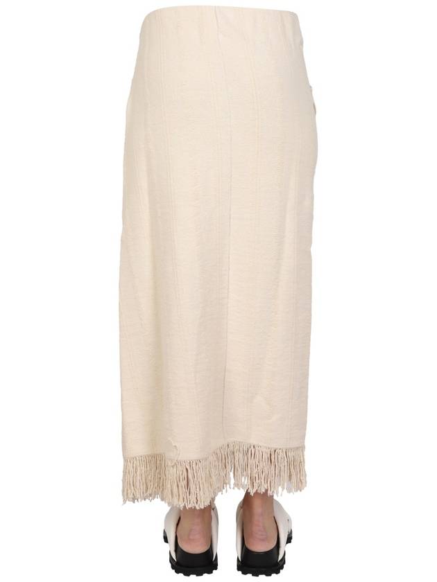 Wallet Wrap Up Long H Line Skirt Beige - JIL SANDER - BALAAN 5