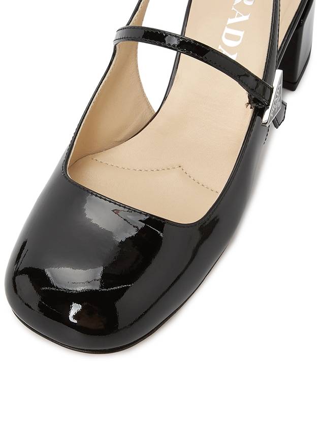 Patent Leather Slingback Heels Black - PRADA - BALAAN 8