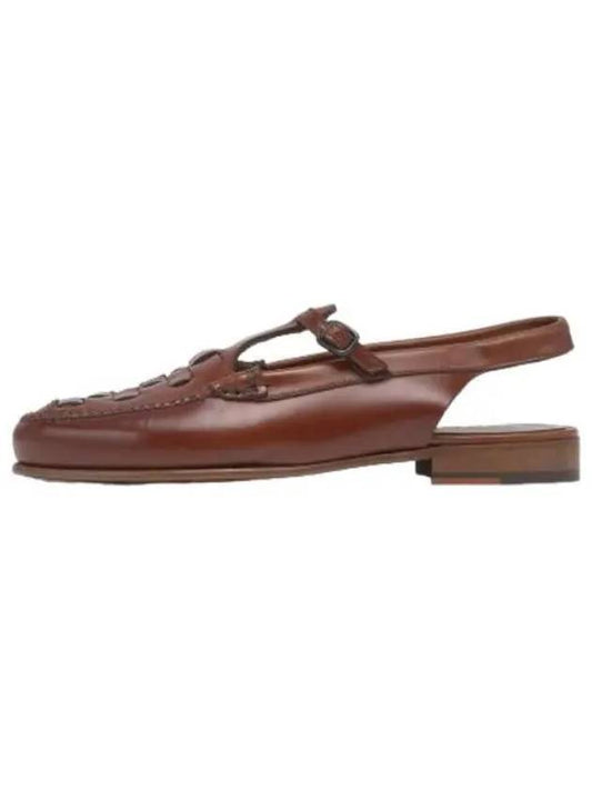 Rocketa slingback bar loafer tan shoes - HEREU - BALAAN 1