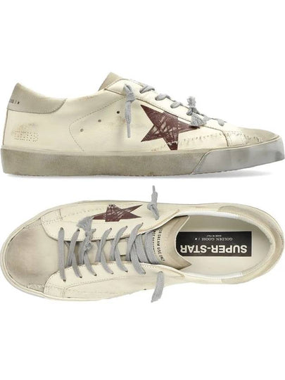 Super Star Leather Suede Low Top Sneakers White - GOLDEN GOOSE - BALAAN 2