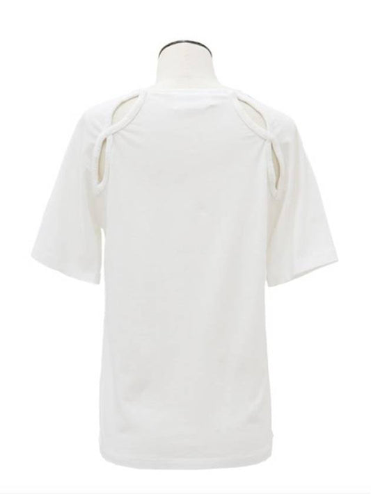 white cutout tee - MERLETTE - BALAAN 2