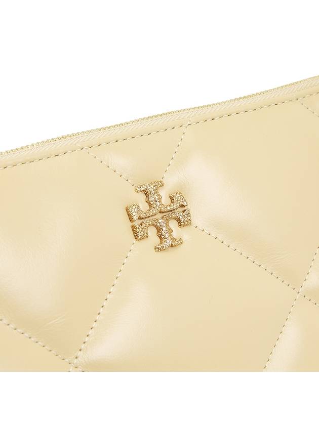 Kira Quilted Clutch Bag Beige - TORY BURCH - BALAAN 7