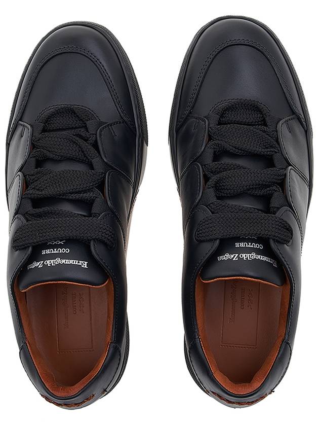 Zegna Smooth leather sneakers LHSWI A2975X NER - ERMENEGILDO ZEGNA - BALAAN 6