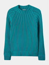 Knit Unisex Raglan Sweater Turquoise Green SS22CKNIRS - SUNNEI - BALAAN 1