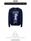 Bobby Cashmere Jacquard Knit Top Navy - DIOR - BALAAN 3