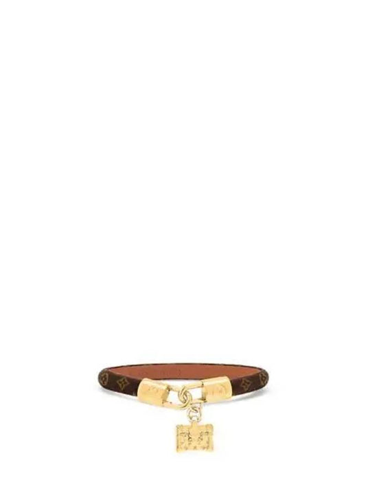 Petite Malle Charm Bracelet Gold Brown - LOUIS VUITTON - BALAAN 2