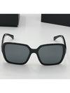 Square Sunglasses Acetate Black Frame Gray Lens Asian Fit - CHANEL - BALAAN 5