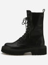 chunky lace-up ankle walker boots black - SALT AND CHOCOLATE - BALAAN 4