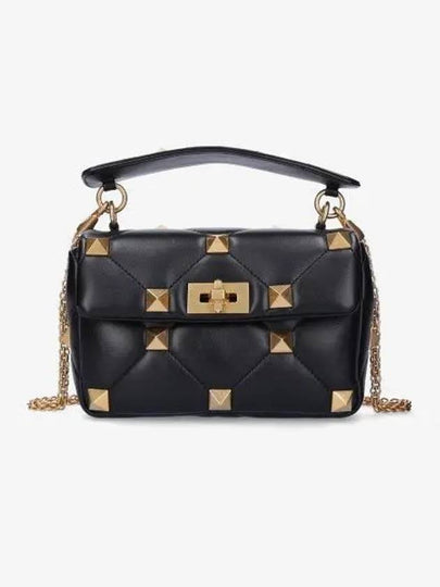 Rockstud Shoulder Bag Black - VALENTINO - BALAAN 2