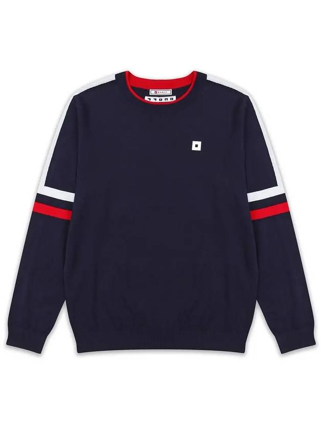 golfwear symbol tricolor sweater navy - ONOFF - BALAAN 5