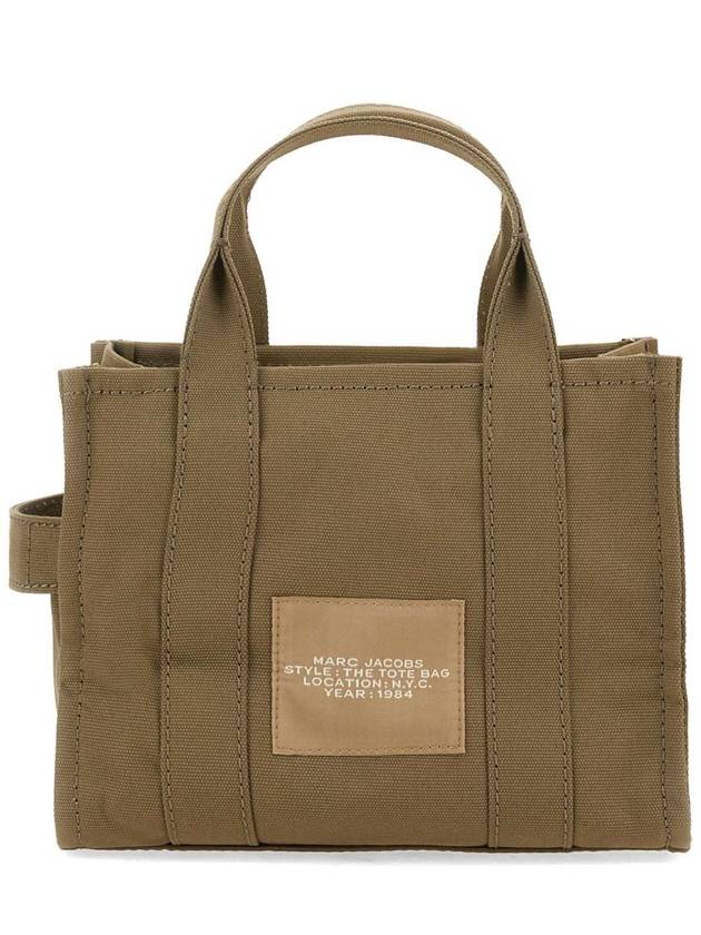 Logo Small Canvas Tote Bag Khaki - MARC JACOBS - BALAAN 4