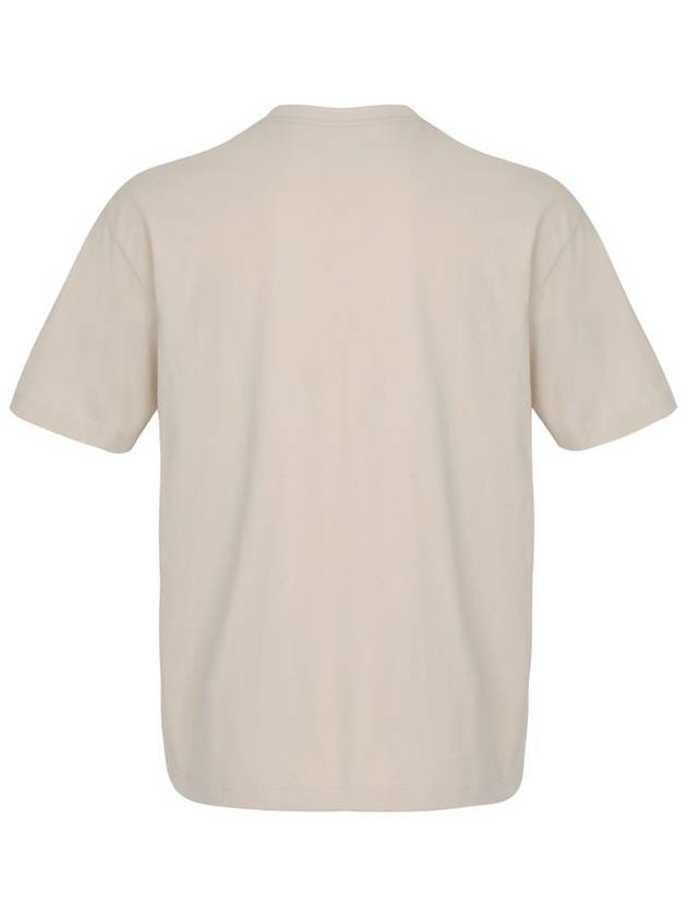 Men's Short Sleeve T-Shirt Light Beige SW21ETS01LI - SOLEW - BALAAN 3