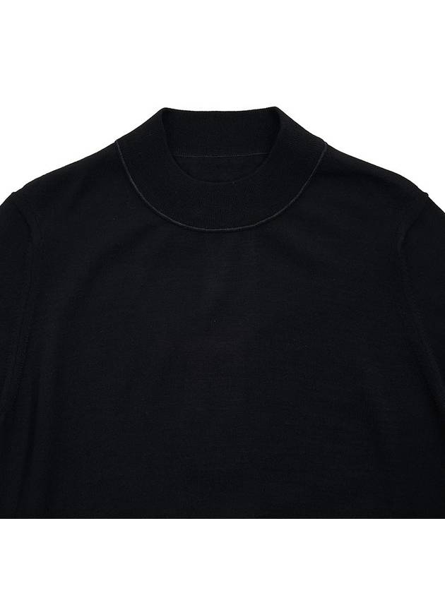 Work In Progress Wool Knit Top Black - MAISON MARGIELA - BALAAN 4