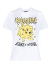 Relax Bunny Orc Cotton Short Sleeve T-Shirt White - GANNI - BALAAN 3