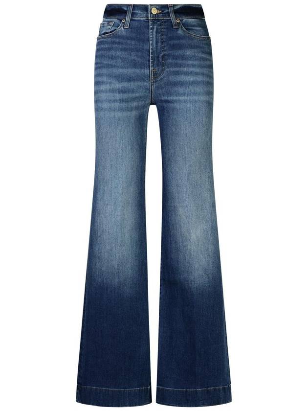 7 For All Mankind 'Modern Dojo' Blue Cotton Jeans - 7 FOR ALL MANKIND - BALAAN 1