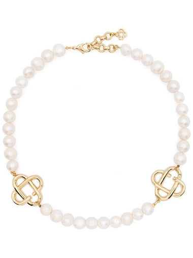 Casablanca Medium Pearl Logo Necklace Accessories - CASABLANCA - BALAAN 1