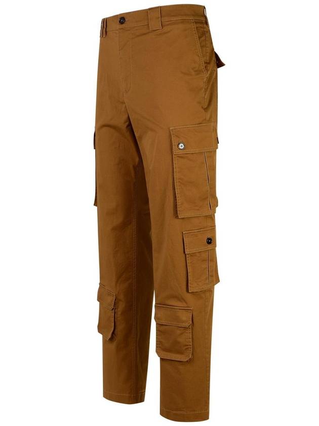 Dolce & Gabbana Brown Cotton Cargo Trousers - DOLCE&GABBANA - BALAAN 2