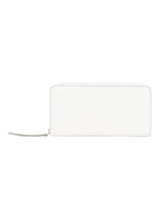 Grain Leather Long Wallet White - MAISON MARGIELA - BALAAN.