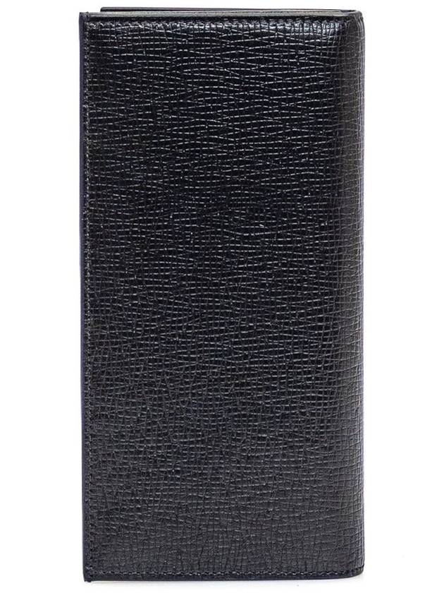 Vertical Leather Long Wallet Black - SALVATORE FERRAGAMO - BALAAN 4