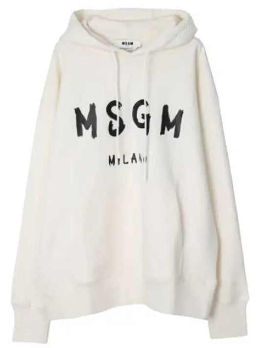 Brushed Logo Hooded Sweatshirt Men - MSGM - BALAAN 1