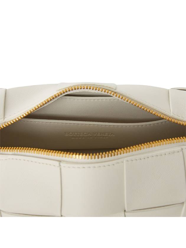 Brick Cassette Intrecciato Small Shoulder Bag White - BOTTEGA VENETA - BALAAN 7