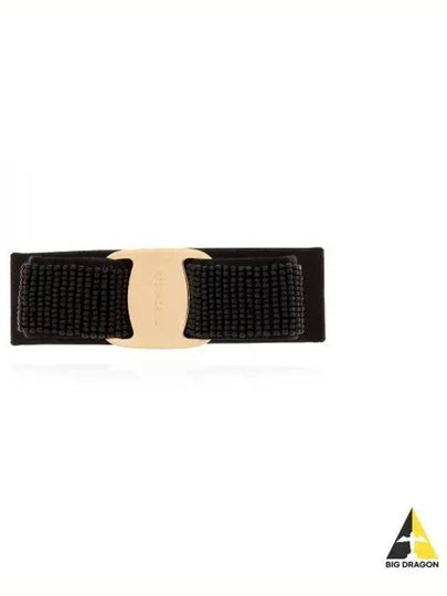 Vara Bow Hairclip Black - SALVATORE FERRAGAMO - BALAAN 2