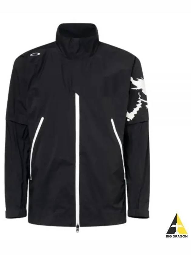 SKULL STAUNCH 3D RAIN JACKET FOA405128 BLACKOUT Skull Stunch Rain Jacket - OAKLEY - BALAAN 1