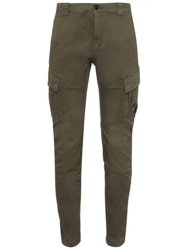 Men's Lens Wappen Biker Cargo Straight Pants Khaki - CP COMPANY - BALAAN 1