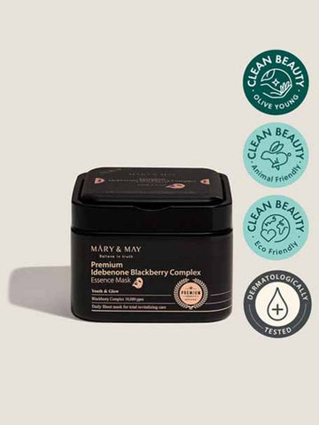 [Mary&May] Premium Idebenon Blackberry Complex Ampoule Mask (20EA) - MARY&MAY - BALAAN 1