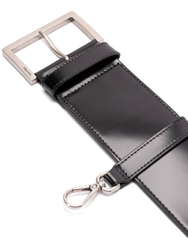 Leather wrist strap black - PRADA - BALAAN 3