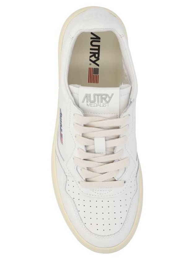 Medalist Leather Low Top Sneakers White - AUTRY - BALAAN 5