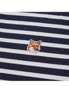 Fox Head Patch Regular Marin Long Sleeve T Shirt Navy Stripes - MAISON KITSUNE - BALAAN 4