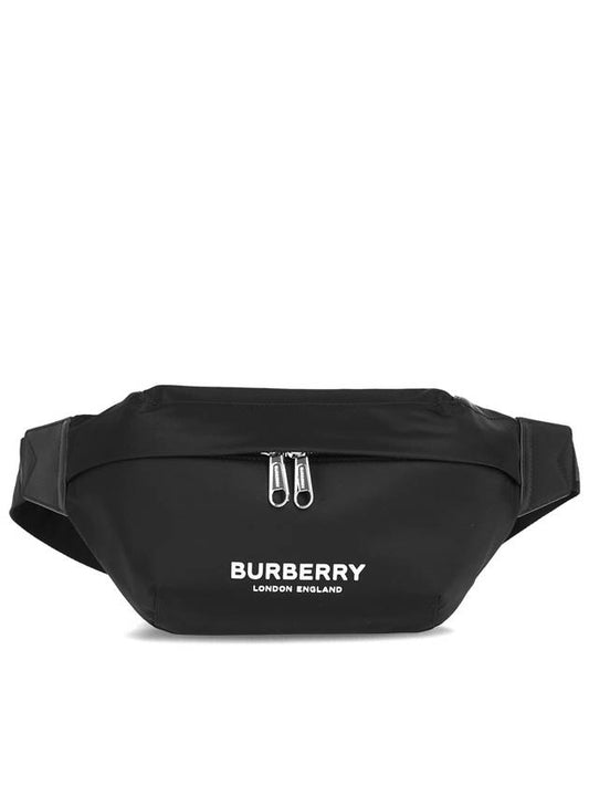 Logo Print Nylon Sonny Bum Belt Bag Black - BURBERRY - BALAAN 2