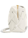 Cassette Intrecciato Mini Shoulder Bag White - BOTTEGA VENETA - BALAAN 4