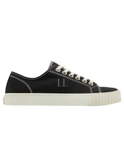 Tabi Canvas Low Top Sneakers Black - MAISON MARGIELA - BALAAN 2