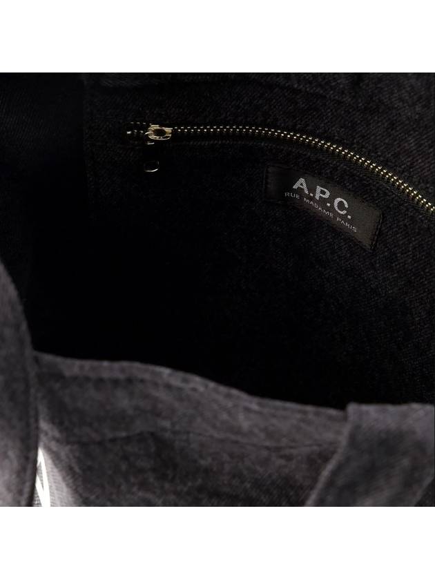 Axel Small Cotton Tote Bag Black - A.P.C. - BALAAN 4