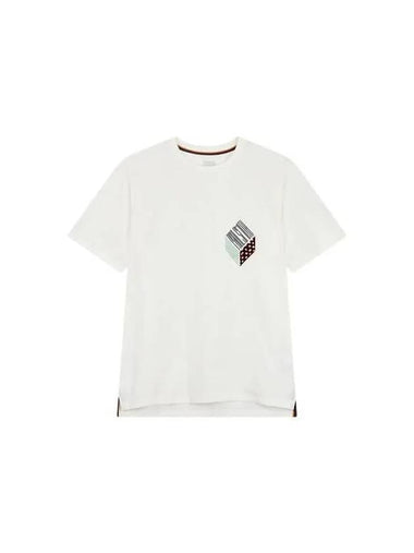 Cube logo print t shirt white 270985 - PAUL SMITH - BALAAN 1