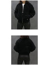 Women's Urcissee Fleece Bomber Jacket Black - MOOSE KNUCKLES - BALAAN 4