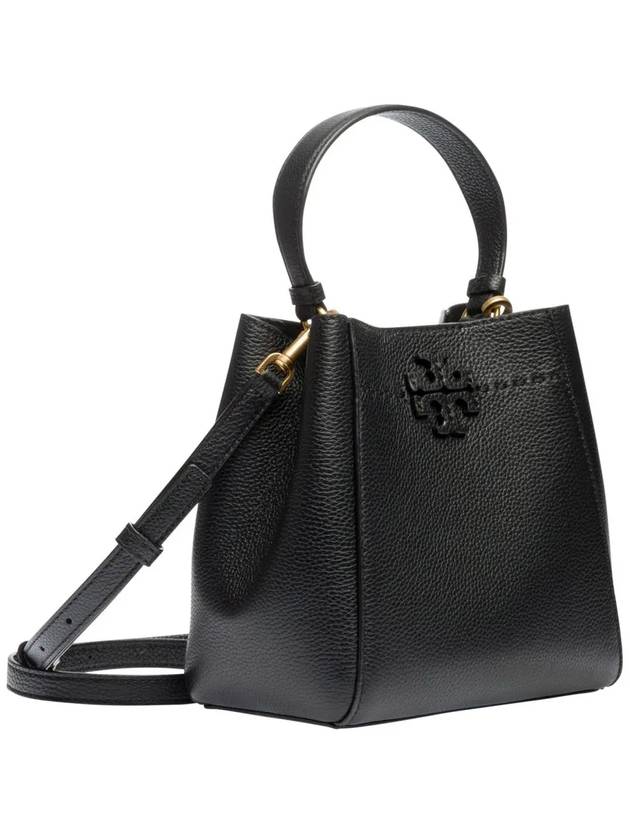 McGraw Small Tote Bag Black - TORY BURCH - BALAAN 4