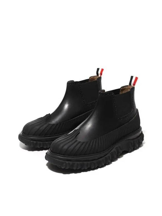 Calf Leather Mid Top Chelsea Duck Boots MFB211A 00003 001 - THOM BROWNE - BALAAN 2