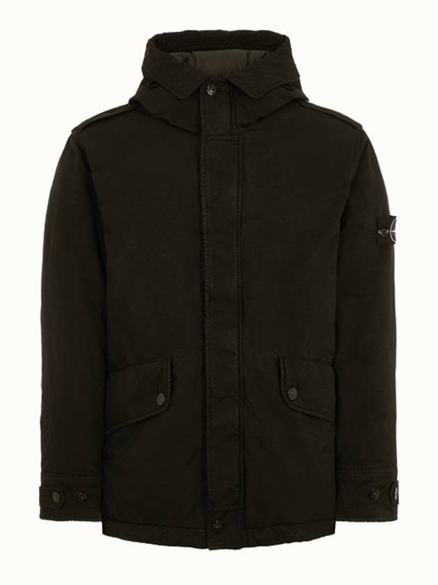 David-TC Down Short Parka Black - STONE ISLAND - BALAAN 3