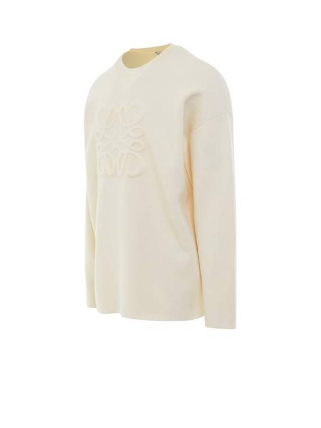 Debossed Anagram Wool Knit Top White - LOEWE - BALAAN 3