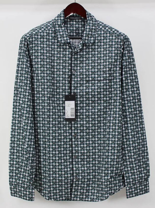 Men's Hat Multi Logo Long Sleeve Shirt M15600 ONA56 - DOLCE&GABBANA - BALAAN 1