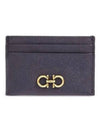 Gancini Card Wallet Blue - SALVATORE FERRAGAMO - BALAAN 2