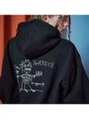 ROCKSTAR Embroidered Hoodie Black - CPGN STUDIO - BALAAN 1