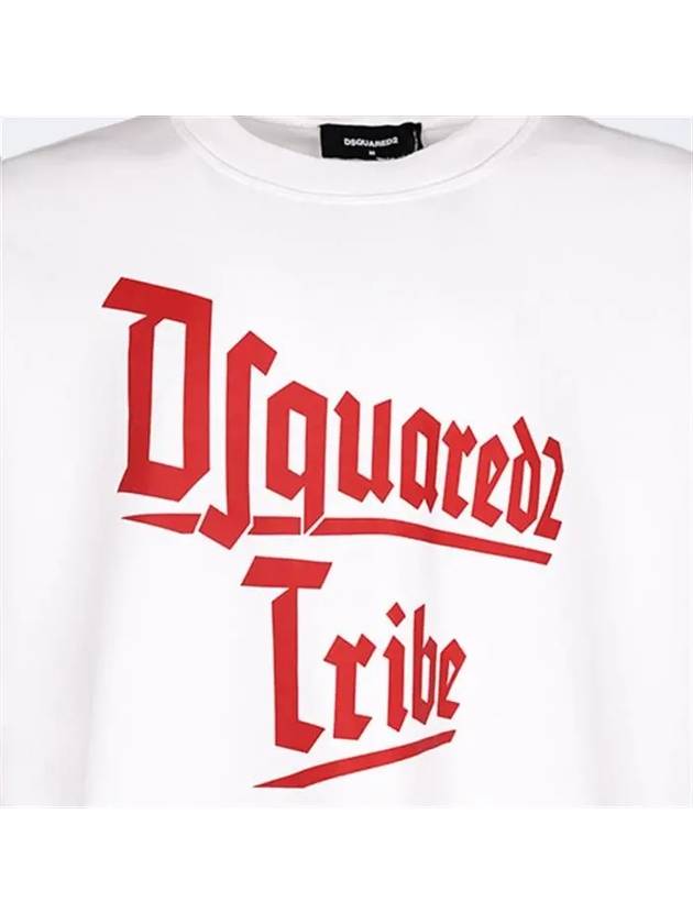 Logo Print Sweatshirt White - DSQUARED2 - BALAAN 4