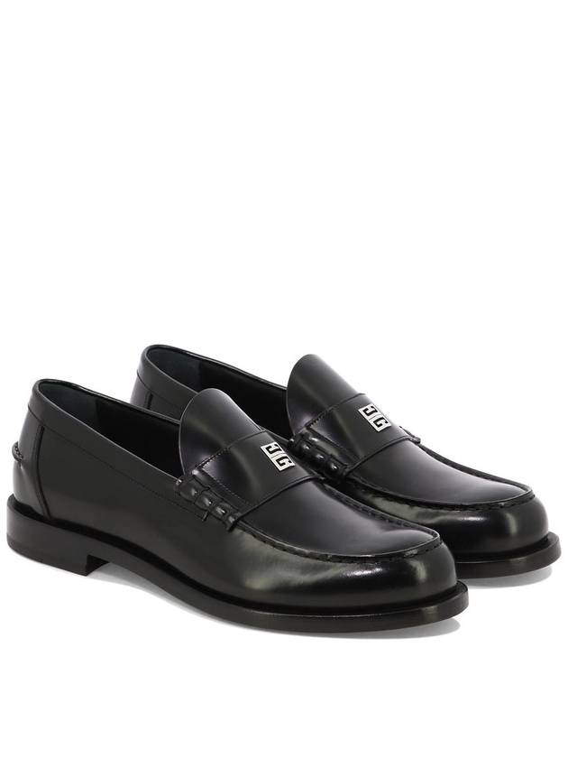 Mr G Mocassin Leather Loafers Black - GIVENCHY - BALAAN 2