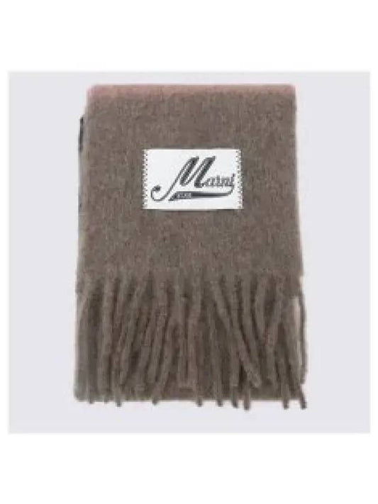 Striped Brushed Alpaca Muffler Prune Violet SCMC0122Y0UAW037STC68 1291125 - MARNI - BALAAN 1