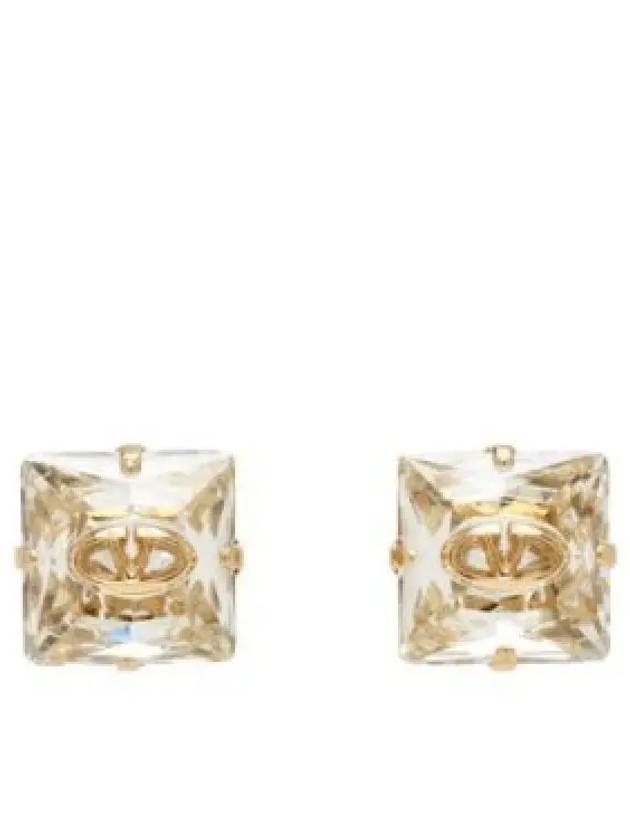 24 4W0J0W07 YCW MH5 4W2J0W07 The Bold Edition V Logo Metal Crystal Earrings 1279360 - VALENTINO - BALAAN 1